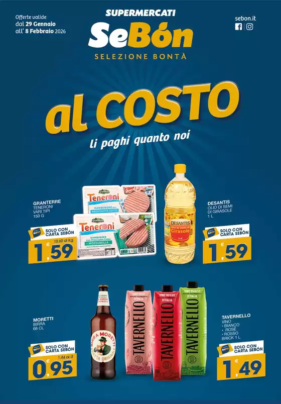 Volantino SeBón a Qualiano | Al costo | 2026-01-29T00:00:00.000Z - 2026-02-08T00:00:00.000Z
