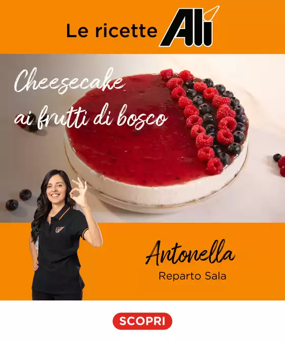 Volantino Alì e Alìper a Ivrea | Cheescake ai frutti di bosco by Antonella | 2026-02-05T00:00:00.000Z - 2026-02-14T00:00:00.000Z
