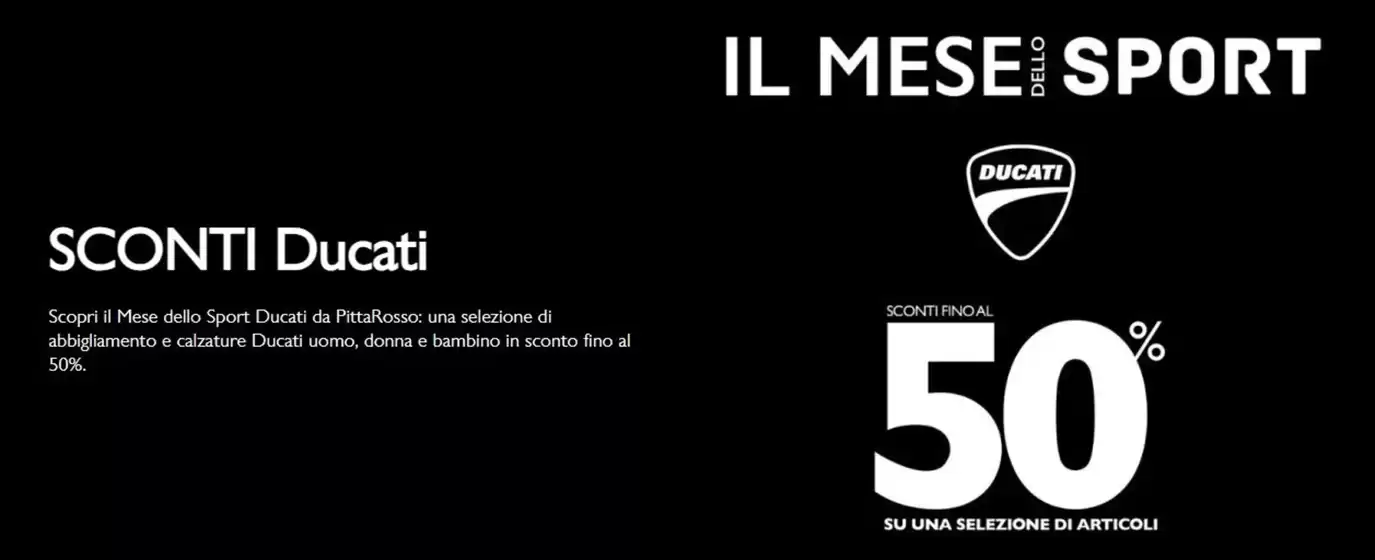 Volantino PittaRosso a Gubbio | Sconti Ducati 50% | 2026-01-29T00:00:00.000Z - 2026-03-19T00:00:00.000Z