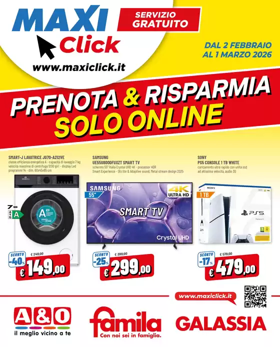 Volantino Famila Superstore a San Ferdinando | MaxiClick | 2026-02-02T00:00:00.000Z - 2026-03-01T00:00:00.000Z