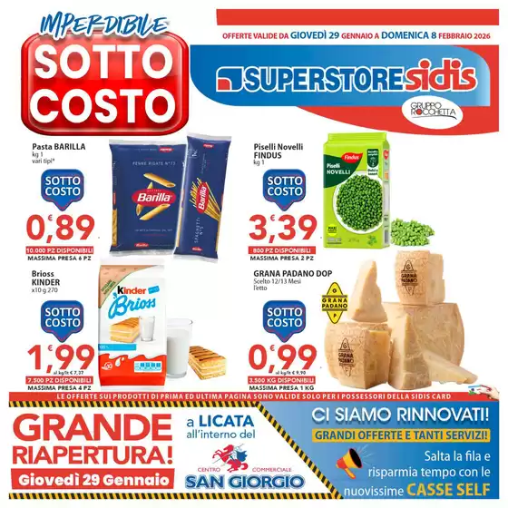 Volantino Sidis | SottoCosto  | 2026-01-29T00:00:00.000Z - 2026-02-08T00:00:00.000Z