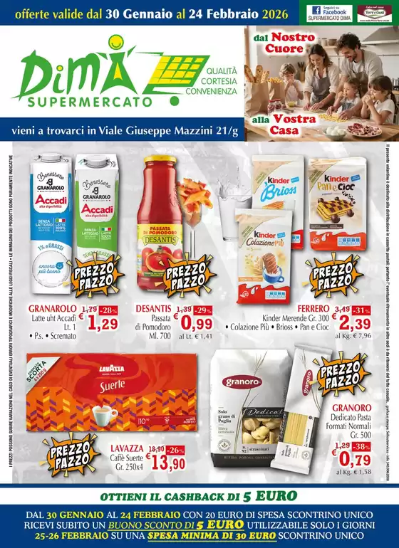 Volantino Supermercato Dima | Offerte valide dal 30 gennaio al 24 febbraio 2026 | 2026-01-30T00:00:00.000Z - 2026-02-24T00:00:00.000Z