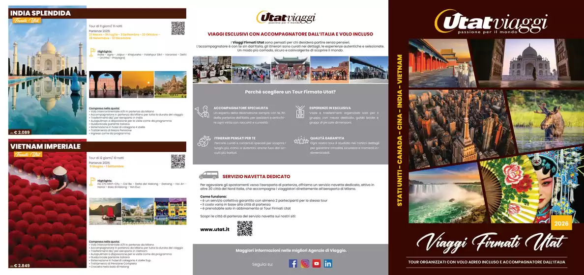 Volantino Utat viaggi a Ancona | Catalogo 2026 | 2026-03-27T00:00:00.000Z - 2026-12-27T00:00:00.000Z