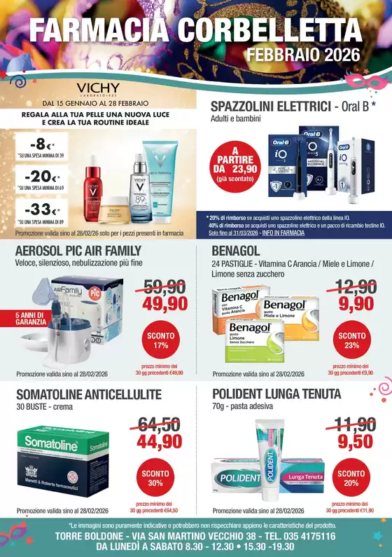 Volantino Farmacia Corbelletta a Abbiategrasso | FEBBRAIO 2026 | 2026-01-15T00:00:00.000Z - 2026-02-28T00:00:00.000Z