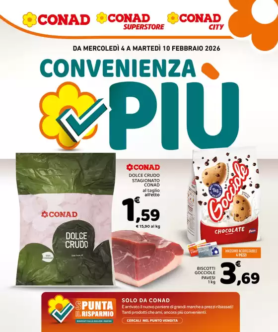 Volantino Conad City | Convenienza Più | 2026-02-04T00:00:00.000Z - 2026-02-10T00:00:00.000Z