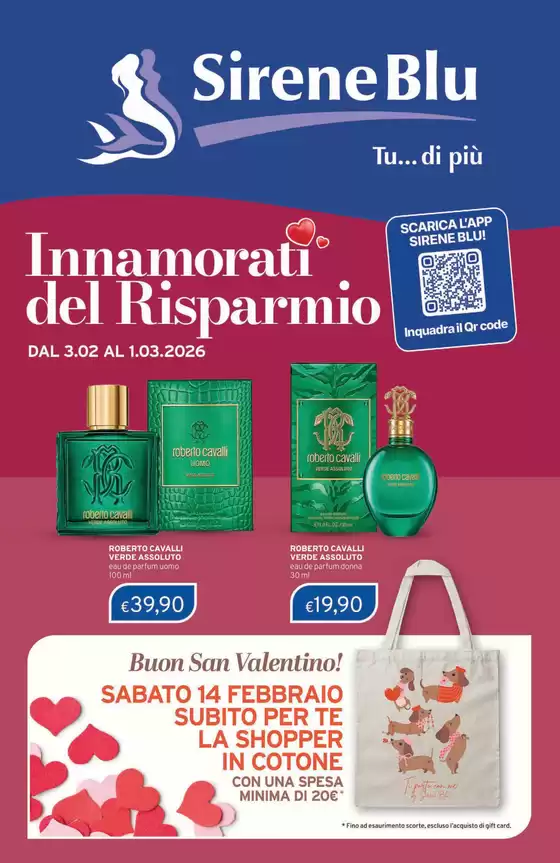 Volantino Sirene Blu a Piantedo | Innamorati del Risparmio | 2026-03-02T00:00:00.000Z - 2026-03-02T00:00:00.000Z