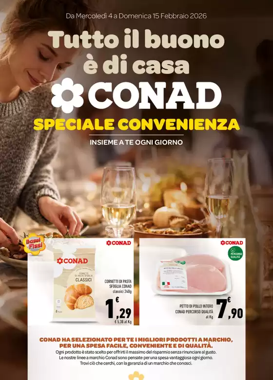 Volantino Margherita Conad a Panicale | Tutto il buono è di casa | 2026-02-04T00:00:00.000Z - 2026-02-15T00:00:00.000Z