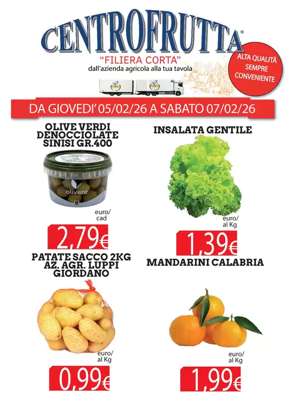 Volantino Centro frutta a Montecchio Maggiore | Filiera corta | 2026-02-05T00:00:00.000Z - 2026-02-07T00:00:00.000Z