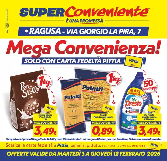 Volantino SuperConveniente a Rogliano | Mega Convenienza! | 2026-02-03T00:00:00.000Z - 2026-02-12T00:00:00.000Z