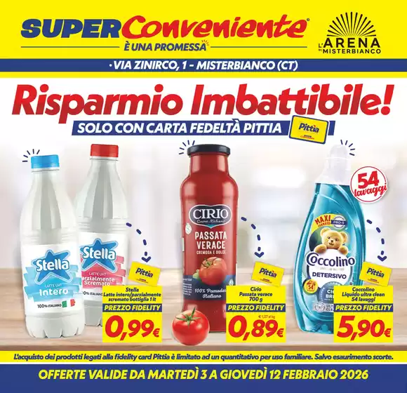 Volantino SuperConveniente a Rogliano | Risparmio Imbattibile! | 2026-02-03T00:00:00.000Z - 2026-02-12T00:00:00.000Z
