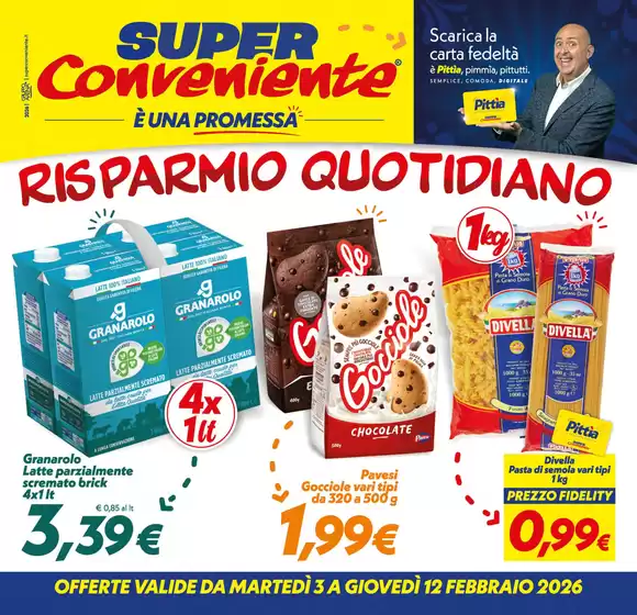 Volantino SuperConveniente a Rogliano | Risparmio quotidiano | 2026-02-03T00:00:00.000Z - 2026-02-12T00:00:00.000Z