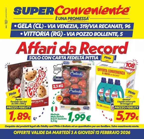 Volantino SuperConveniente a Rogliano | Affari da Record | 2026-02-03T00:00:00.000Z - 2026-02-12T00:00:00.000Z