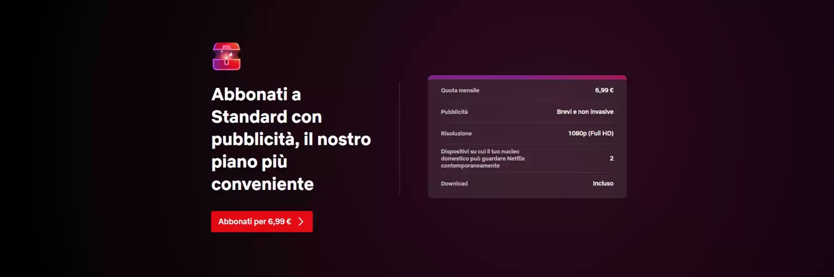 Volantino Netflix a Torino | Abbonati per 6.99 € | 2026-02-02T00:00:00.000Z - 2026-02-28T00:00:00.000Z