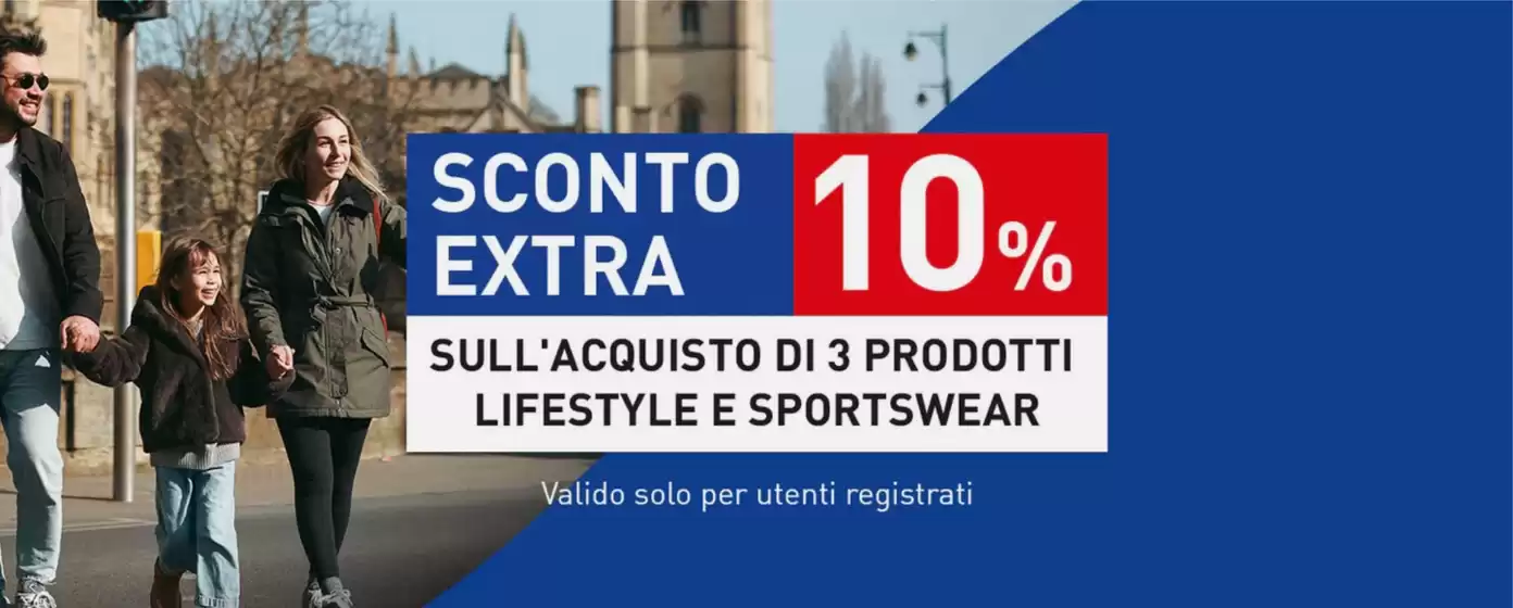Volantino Intersport Superstore a Imperia | Sconto extra 10% | 2026-02-02T00:00:00.000Z - 2026-02-15T00:00:00.000Z