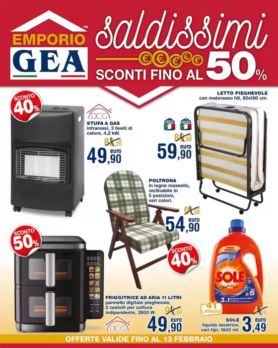 Volantino Emporio GEA a Mestre | Sconti fino al 50% | 2026-02-02T00:00:00.000Z - 2026-02-13T00:00:00.000Z