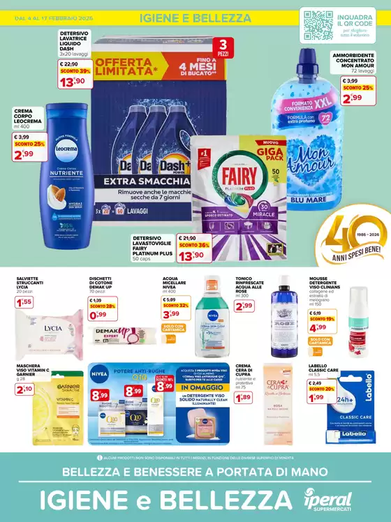 Volantino Iperal a Alessandria | Igiene e Bellezza | 2026-02-04T00:00:00.000Z - 2026-02-17T00:00:00.000Z