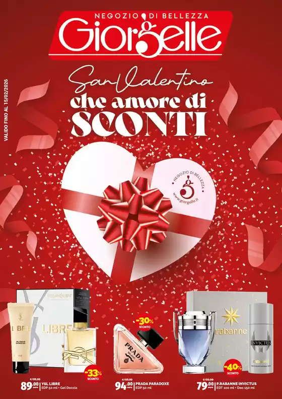 Volantino Profumeria Giorgelle a Follonica | Che amore di sconti | 2026-02-03T00:00:00.000Z - 2026-02-15T00:00:00.000Z