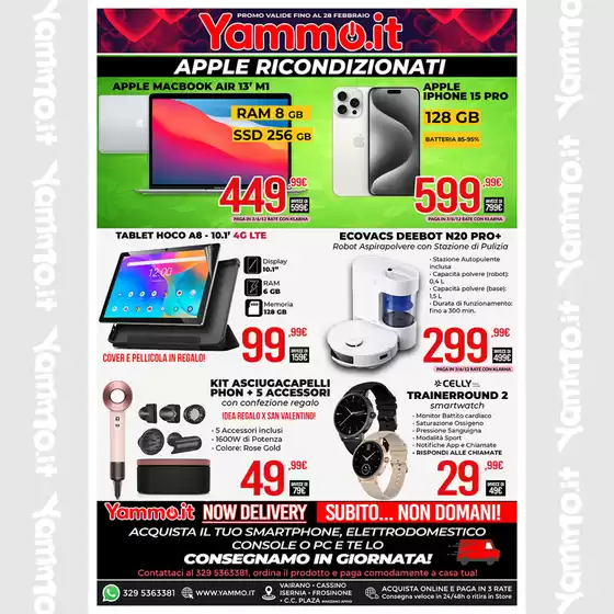 Volantino Yammo a Niscemi | Apple Ricondizionati | 2026-02-03T00:00:00.000Z - 2026-02-28T00:00:00.000Z