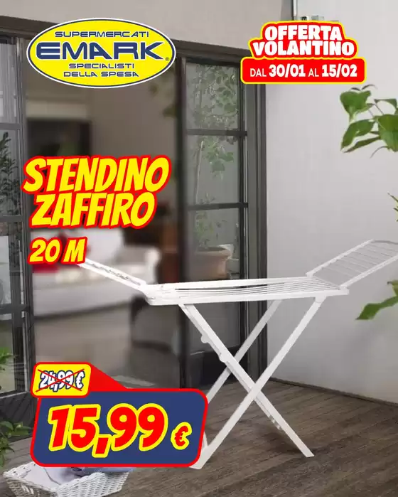 Volantino Supermercati Emark a Roma | Stendino zaffiro | 2026-02-03T00:00:00.000Z - 2026-02-15T00:00:00.000Z