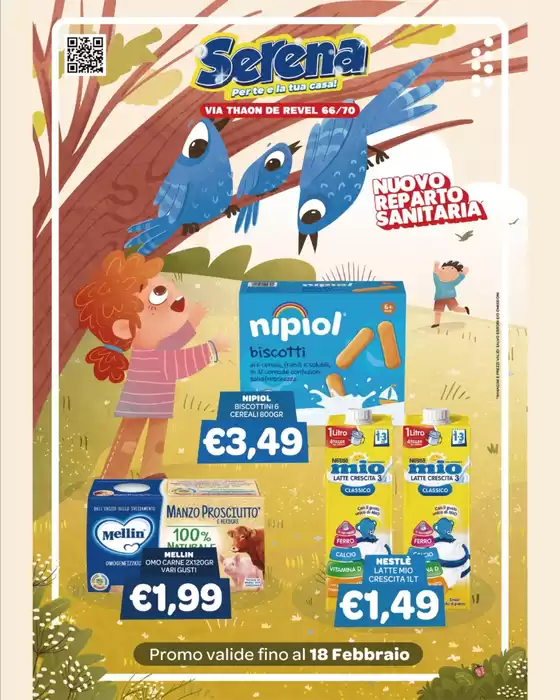 Volantino Serena Detersivi a Roma | Promo valide fino al 18 febbraio | 2026-02-03T00:00:00.000Z - 2026-02-18T00:00:00.000Z