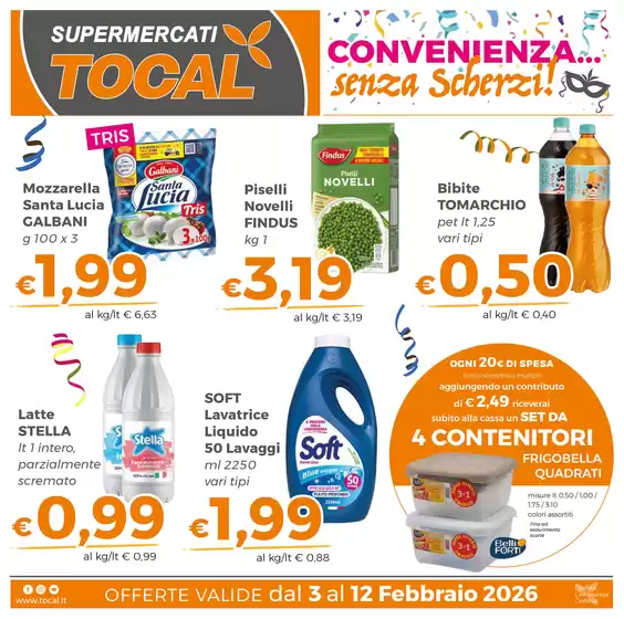 Volantino Tocal  a Cremona | Offerte valide dal 3 al 12 febbraio 2026 | 2026-02-03T00:00:00.000Z - 2026-02-12T00:00:00.000Z