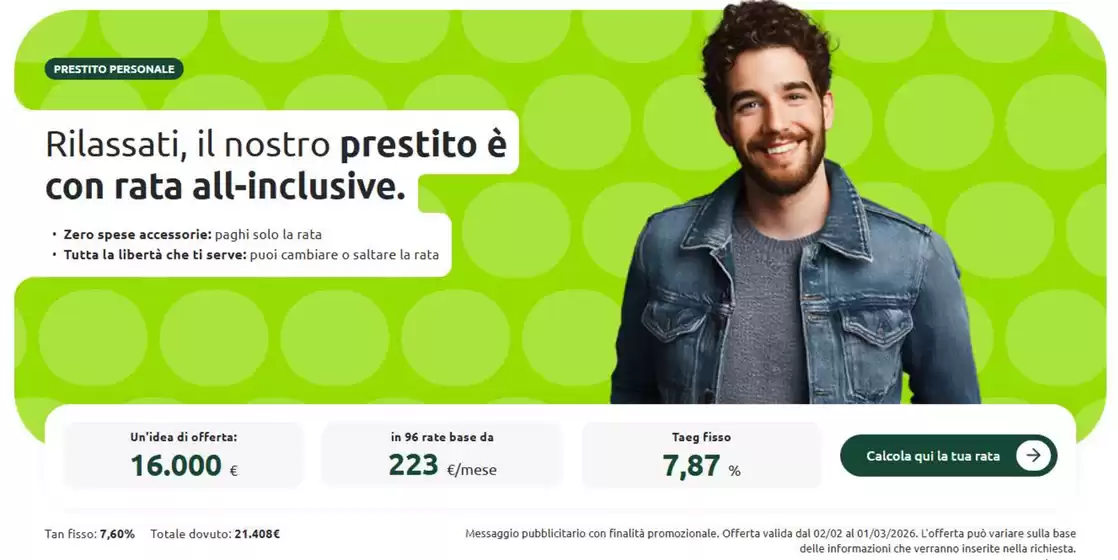 Volantino Findomestic a Nola | Prestito personale | 2026-01-03T00:00:00.000Z - 2026-03-01T00:00:00.000Z