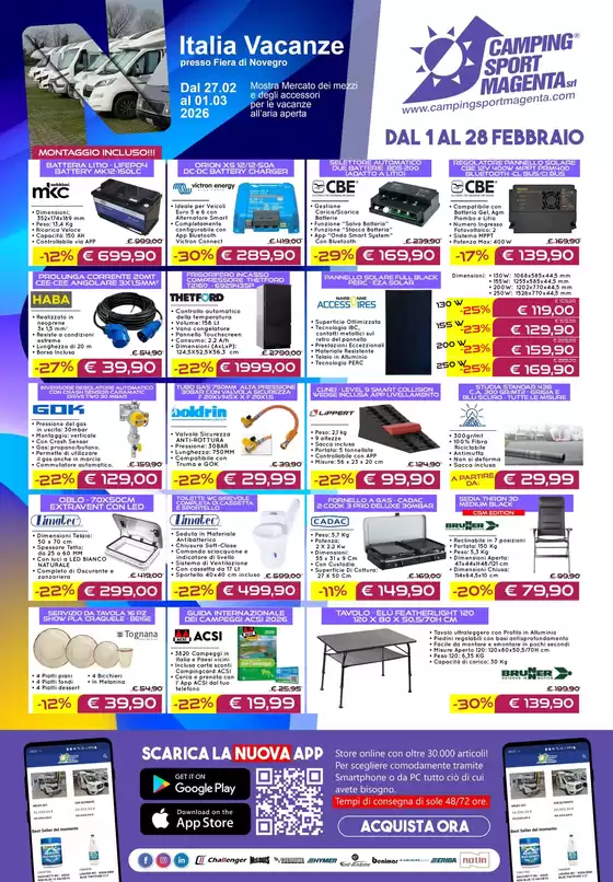 Volantino Camping Sport Magenta | Dal 1 al 28 febbraio | 2026-02-03T00:00:00.000Z - 2026-02-28T00:00:00.000Z
