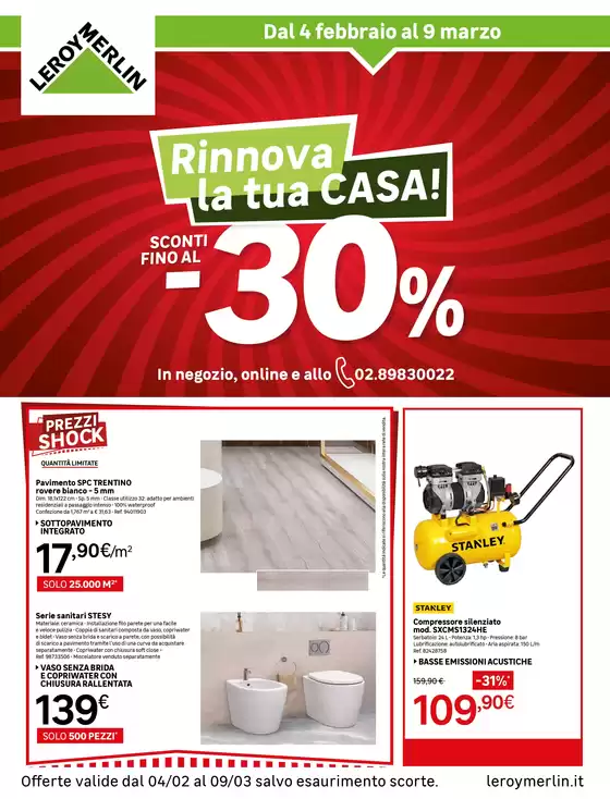 Volantino Leroy Merlin a Trento | Rinnova la tua casa! | 2026-02-04T00:00:00.000Z - 2026-02-28T00:00:00.000Z