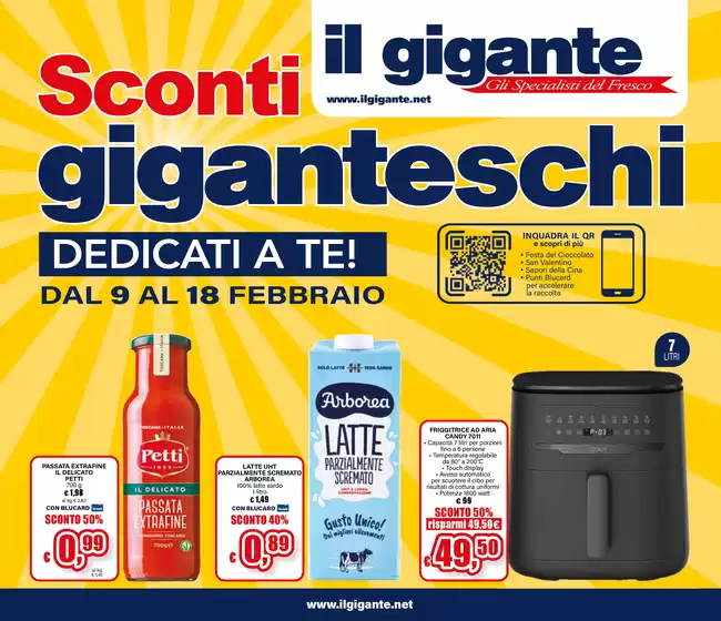 Volantino Il Gigante a Pianoro | Sconti giganteschi  | 2026-02-09T00:00:00.000Z - 2026-02-18T00:00:00.000Z