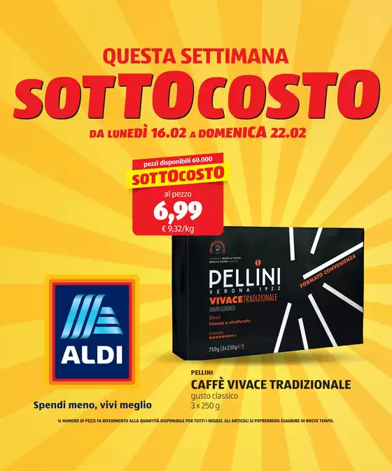 Volantino Aldi a Napoli | SOTTOCOSTO | 2026-02-16T00:00:00.000Z - 2026-02-22T00:00:00.000Z