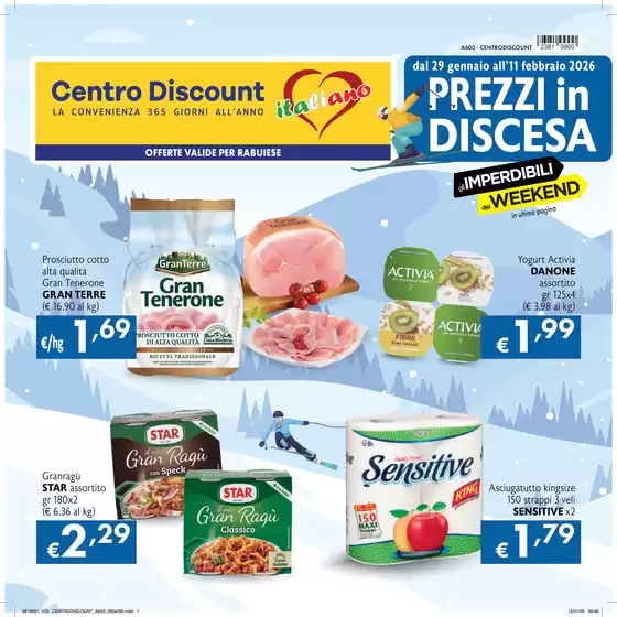 Volantino Centro Discount a Ariano Irpino | Prezzi in discesa | 2026-02-03T00:00:00.000Z - 2026-02-11T00:00:00.000Z