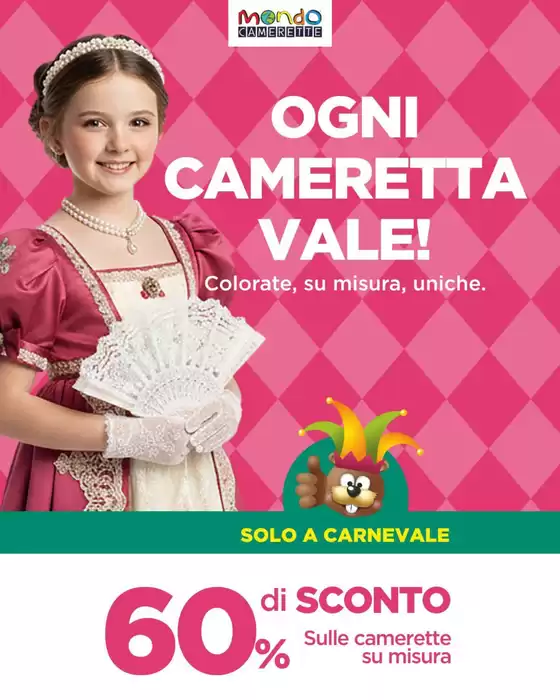 Volantino Mondo Camerette  a Carovigno | Offerte Mondo Camerette | 2026-02-01T00:00:00.000Z - 2026-02-28T00:00:00.000Z