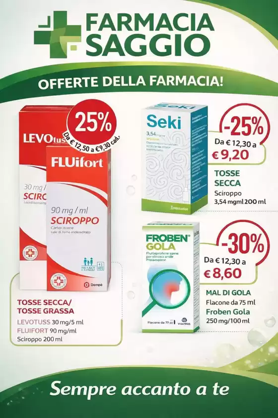 Volantino Farmacia Saggio a Offanengo | Offerte della farmacia! | 2026-02-01T00:00:00.000Z - 2026-02-28T00:00:00.000Z