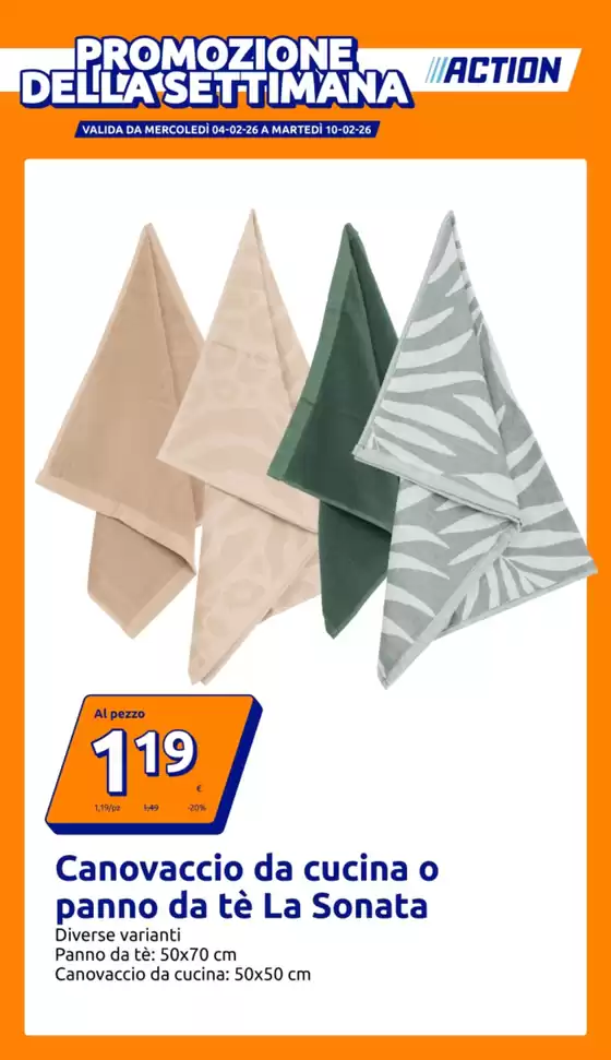 Volantino Action a Castelvetrano | Promozione della settimana | 2026-02-04T00:00:00.000Z - 2026-02-10T00:00:00.000Z
