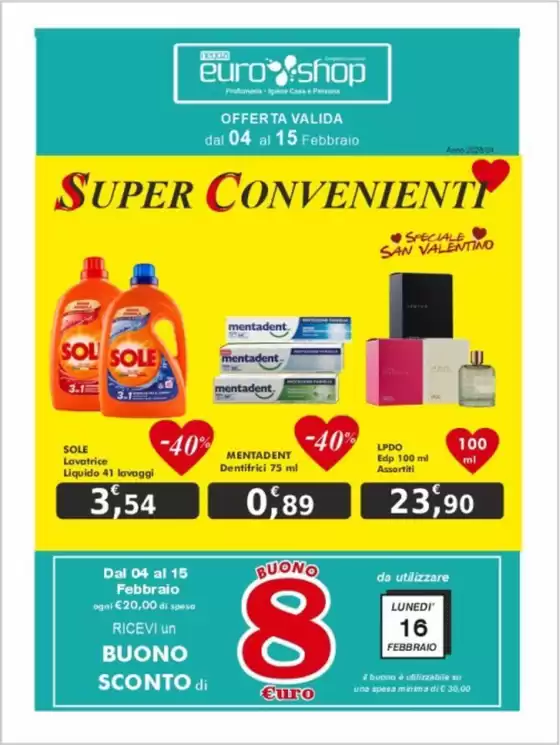 Volantino Euro Shop | Super convenienti | 2026-02-04T00:00:00.000Z - 2026-02-15T00:00:00.000Z