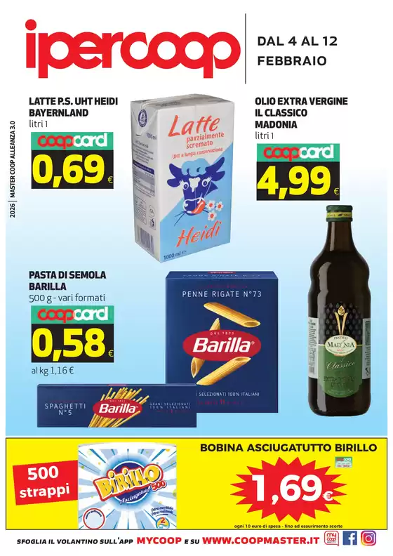 Volantino Ipercoop a Sarzana | dal 4 al 12 febbraio | 2026-02-04T00:00:00.000Z - 2026-02-12T00:00:00.000Z