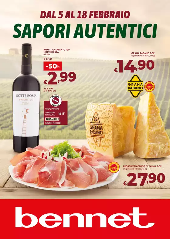 Volantino Bennet a Semproniano | Sapori autentici | 2026-02-05T00:00:00.000Z - 2026-02-18T00:00:00.000Z