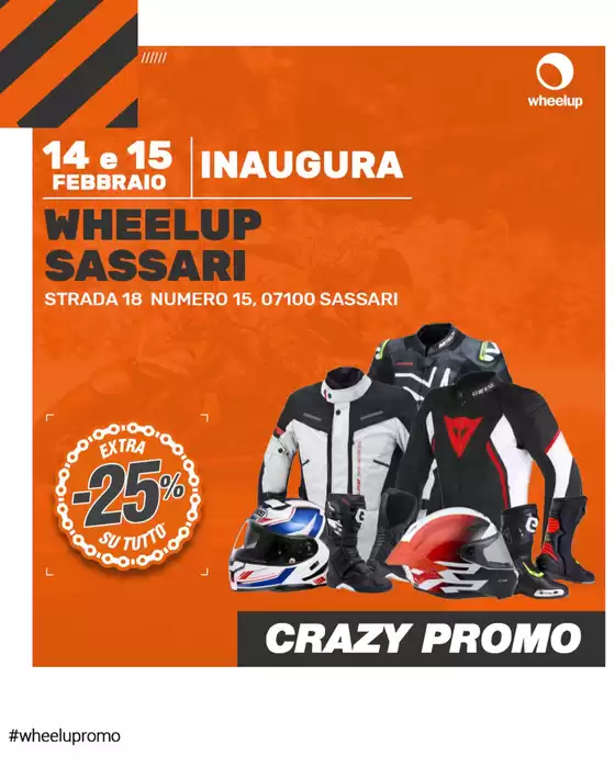 Volantino Wheelup a Aulla | Crazy promo | 2026-02-14T00:00:00.000Z - 2026-02-15T00:00:00.000Z