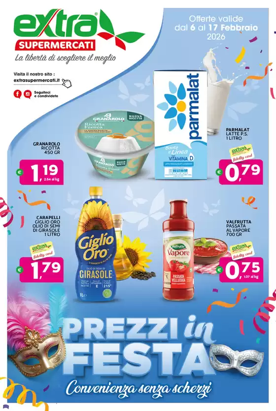 Volantino Extra Supermercati a Acri | Offerte valide dal 6 al 17 febbraio 2026 | 2026-02-06T00:00:00.000Z - 2026-02-17T00:00:00.000Z
