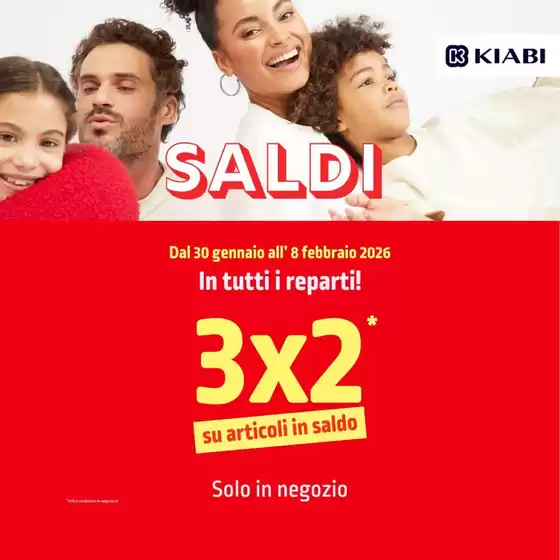 Volantino Kiabi | Dal 30 gennaio all' 8 febbraio 2026 | 2026-02-05T00:00:00.000Z - 2026-02-08T00:00:00.000Z