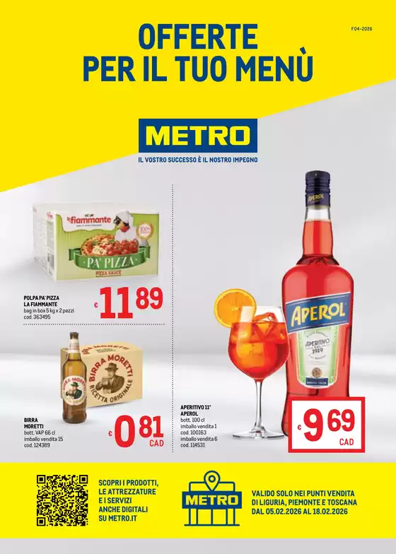 Volantino Metro | Offerte per il tuo Menù - AREA 2 | 2026-02-05T00:00:00.000Z - 2026-02-18T00:00:00.000Z