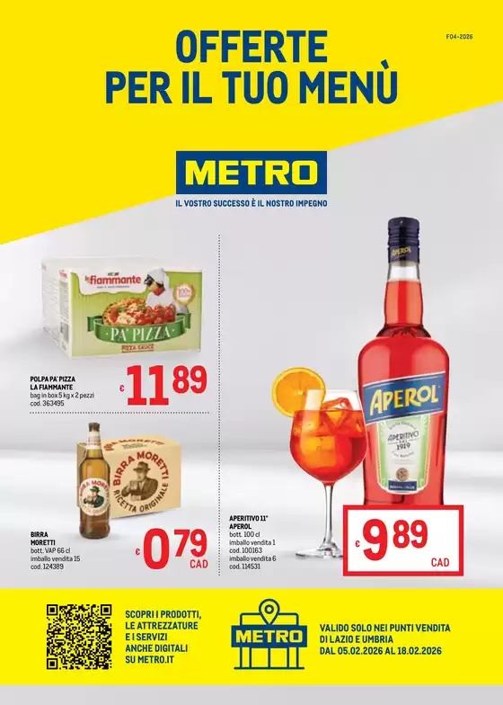 Volantino Metro | Offerte per il tuo Menù - AREA 3 | 2026-02-05T00:00:00.000Z - 2026-02-18T00:00:00.000Z