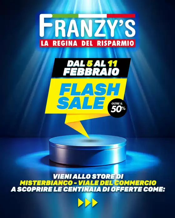 Volantino Franzy's  | Flash sale | 2026-02-05T00:00:00.000Z - 2026-02-11T00:00:00.000Z