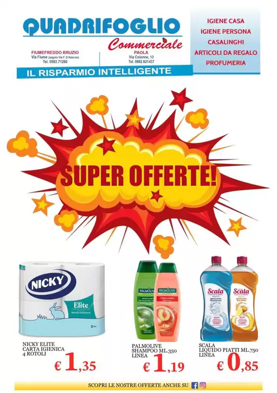 Volantino Quadrifoglio Commerciale | Super Offerte! | 2026-02-05T00:00:00.000Z - 2026-02-28T00:00:00.000Z