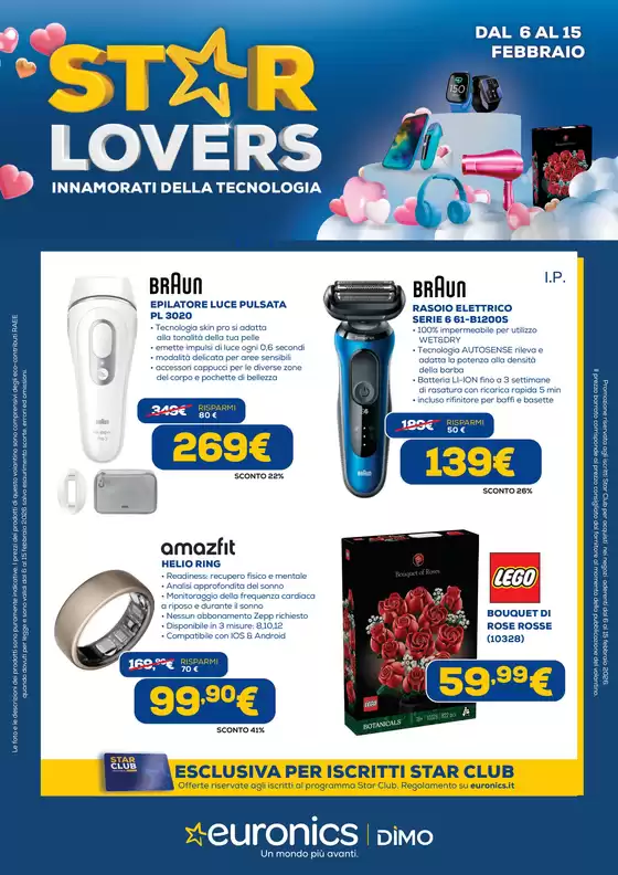 Volantino Euronics a Noale | STAR LOVERS - INNAMORATI DELLA TECNOLOGIA | 2026-02-06T00:00:00.000Z - 2026-02-15T00:00:00.000Z