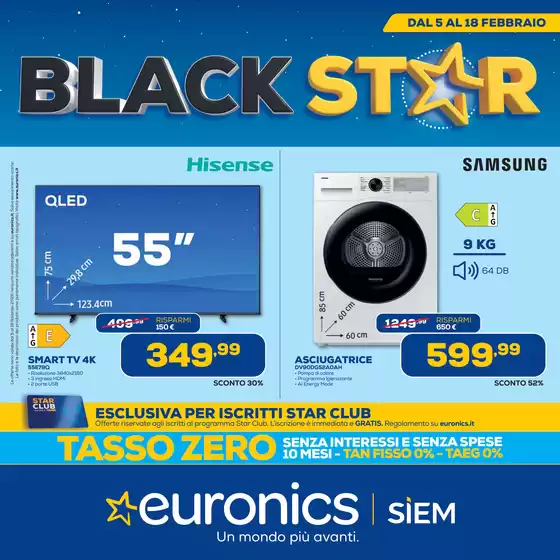 Volantino Euronics a Noale | BLACKSTAR | 2026-02-05T00:00:00.000Z - 2026-02-18T00:00:00.000Z