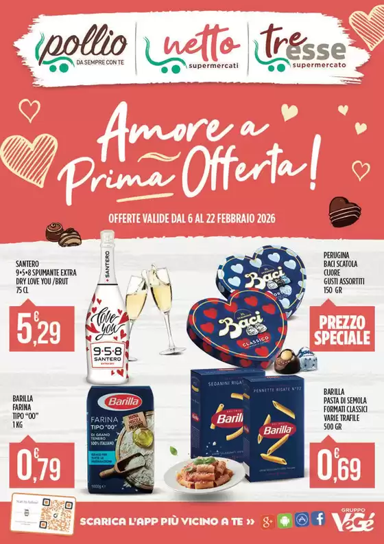 Volantino Supermercato Pollio a Corato | Amore a Prima offerta! | 2026-02-06T00:00:00.000Z - 2026-02-22T00:00:00.000Z