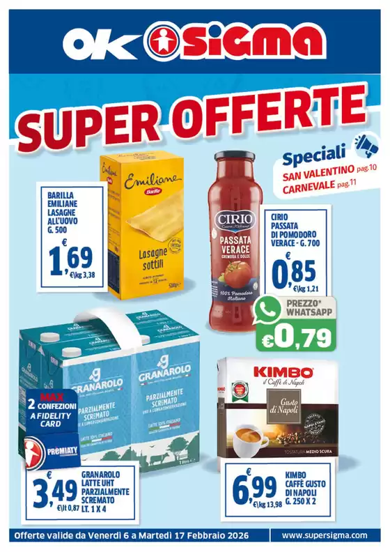 Volantino Ok Sigma a Laterza | Super offerte | 2026-02-06T00:00:00.000Z - 2026-02-17T00:00:00.000Z