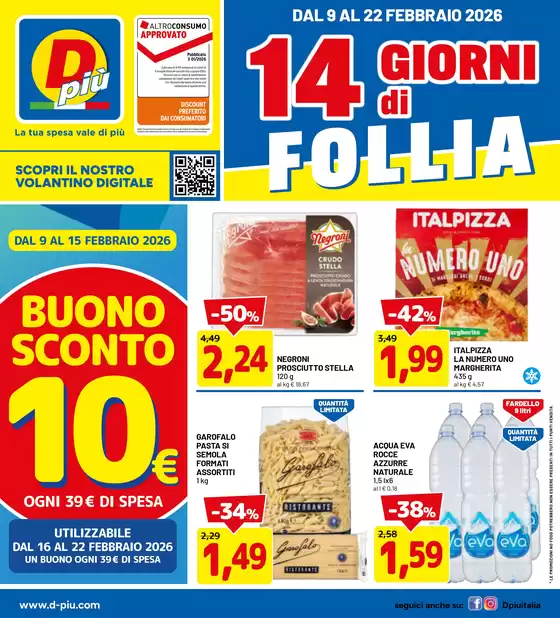 Volantino Dpiu a Mirano | 14 giorni di follia | 2026-02-09T00:00:00.000Z - 2026-02-22T00:00:00.000Z