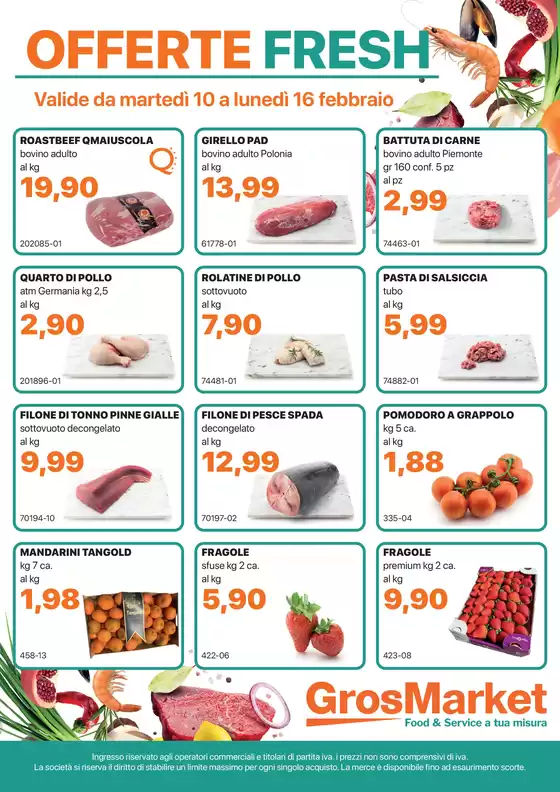 Volantino Sogegross a Affi | Offerte fresh | 2026-02-10T00:00:00.000Z - 2026-02-16T00:00:00.000Z